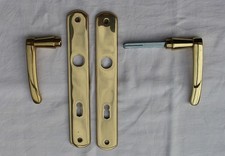Messing Türgriffe 72 / 	Türdrücker-Garnitur