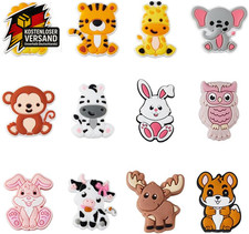 Silikonperlen Set 12 Tiere