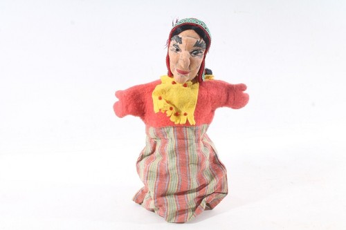 Alte handpuppe hexe - handpuppe, theater