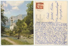 47278 - Ramsau - Pfarrkirche St. Sebastian - Ansichtskarte, gelaufen 18.8.1975