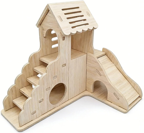 Hamster haus holz mit treppe - haus,