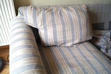 ikea EKTORP Bezug 3er-Sofa mit Repariere / Karlshov Beige/bunt 4 Wo gebraucht