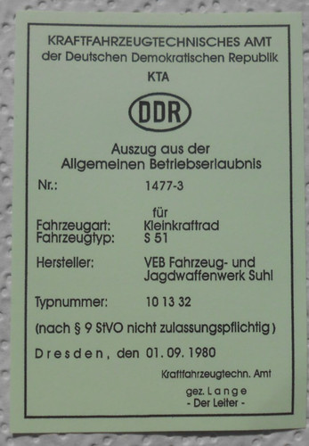 Agb für kleinkrafträder - agb, s51