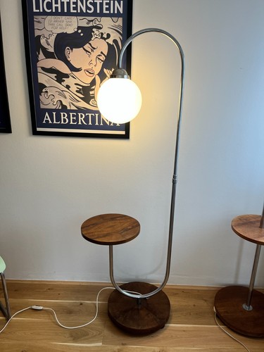 Chrom stehlampe aus 30er - stehlampe,
