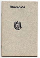Der Ahnenpaß Deutsches Reich