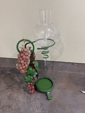 Vintage Schmiedeeisen Glas Wein Dekanter Deko