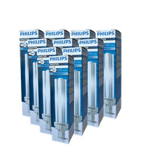 10x PHILIPS PL-C Energiesparlampe 2 PIN  ( 10W - 26W ) ( 2700K , 3000K , 4000K )