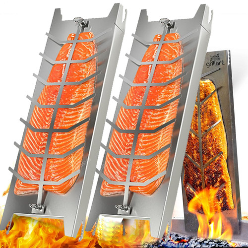 Flammlachsbrett edelstahl - flammlachsbrett,