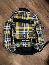 Burton Rucksack gelb kariert