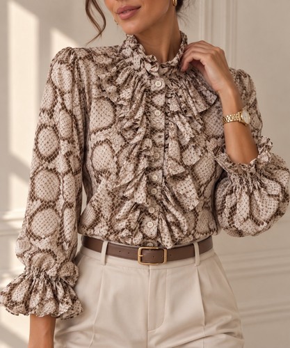 Neu elegante damenbluse mit - neu,