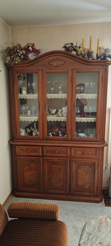 Vitrine eiche rustikal - vitrine,
