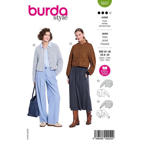 Jacken burda 5607 - jacken,,