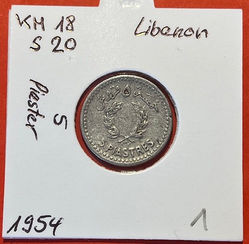 Libanon piaster 1954 18 - -,