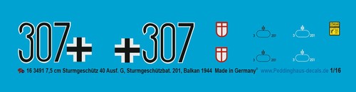 Peddinghaus decals 3491 - peddinghaus-decals, 1/16