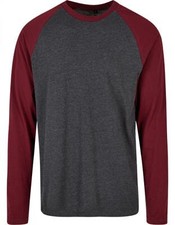 Build Your Brand Basic BB023 | Herren Contrast Raglan Longsleeve Langarmshirt