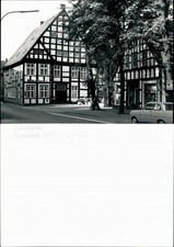 Foto Halle (Westfalen) Bahnhofstraße, Hotel Auto 1963 Privatfoto