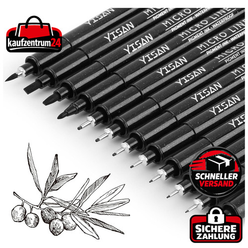 Fineliner stifte set stück - fineliner, 12