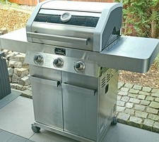 RÖSLE BBQ Gasgrill Videro G3 Sansibar 3 Brenner kompl. Edelstahl