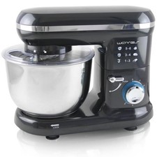 Küchenmaschine Teigknetmaschine Rührmaschine 600W Schwarz Backen Knetmaschine