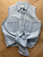 Uli Knecht, Bluse, hellblau, Gr. M, Denim