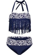 (2-tlg) Bikini mit Fransen Gr