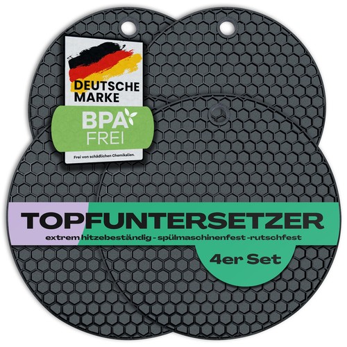 Topuntersetzer topflappen - 4x,