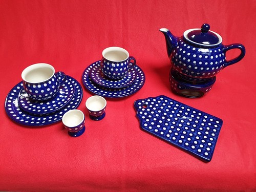 Frühstücksset keramik blau - frühstücksset,