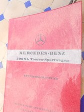 Betriebsanleitung MERCEDES-BENZ Typ 300 SL Touren-Sportwagen Ausgabe C Rotaprint