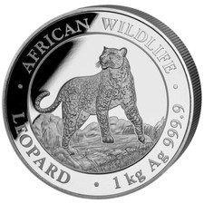 Silbermünze 1kg leopard - silbermünze,