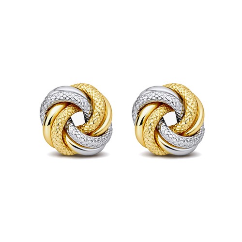 Knoten ohrstecker gelbgold 585 - gelbgold,