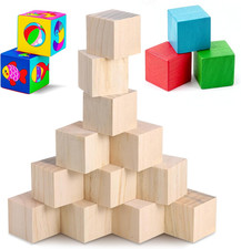 12 Stück Holzklötzchen zum