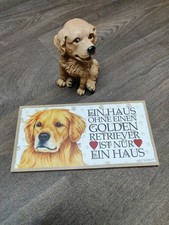 Ein Haus ohne einen Golden Retriever ist nur ein Haus, Holzschild und Deko Hund
