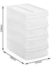 Schubladenbox Transparent Rotho  Tower XS