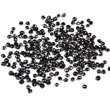 1 x Brillant schwarz Ø ca. 2,5 mm Diamant je ca 0,1 Karat Kt ct gebohrt Afrika