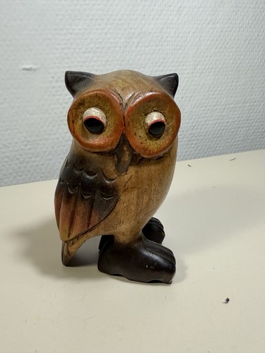 Handgeschnitzte holzeule 12cm - handgeschnitzte,