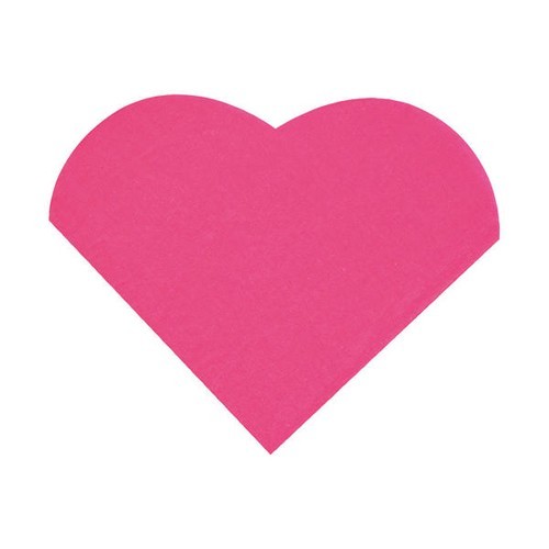 Cocktailservietten herz pink - herz,