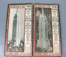 alter Stadtplan Nostrand's Map of New York City wohl 1920er / 30er Jahre