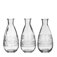Glasflasche 3er Set farbig