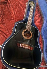 EKO E85 1979 Dreadnought Electro Vintage Acoustic + Hardcase Gibson Strings 70er