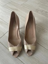 Pura Lopez Schuhe Pumps Beige / Gold  Gr. 40 getragen