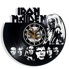 Iron Maiden Vinyl Wanduhr
