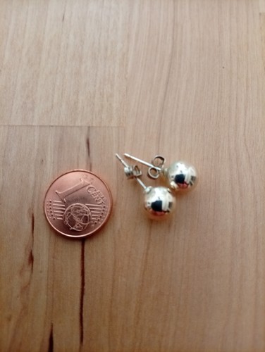 Ohrstecker kugel massiv - ohrstecker,