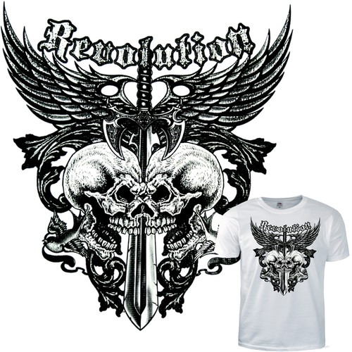 Gothic biker shirt rock - biker,