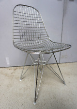 Vintage Vitra Eames Design Stuhl Wire Chair Chrom (F025-375)