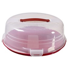 Curver Kuchenbox rund rot mit