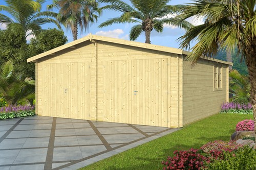 Doppelgarage holz holzgarage - doppelgarage,