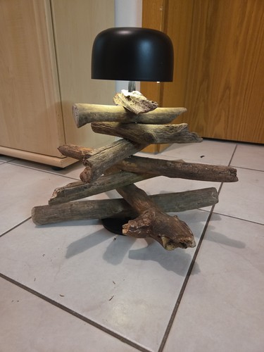 Tischlampe aus treibholz - tischlampe,