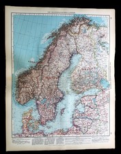 ANDREES HAND ATLAS MAP PLATE