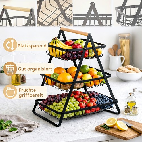 Stöckige obstschalenhalter - 3-stöckige,