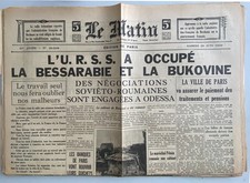 Journal Le Matin 29/6/1940
